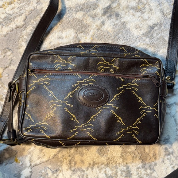 Longchamp Accessories - Longchamp Bag in Brown with Gold Accents